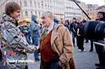 Karel Schwarzenberg přijímal gratulace od studentů v Brně