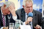 Přemysl Sobotka a Miloš Zeman Debata s kandidáty 8 listopadu 2012 10