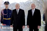 Václav Klaus a Ivan Gašparovič v brněnské vile Tugendhadt 11