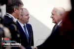 Václav Klaus a Ivan Gašparovič v brněnské vile Tugendhadt 2