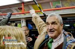 Volební tramvaj Karla Schwarzenberga 8. prosince v Brně