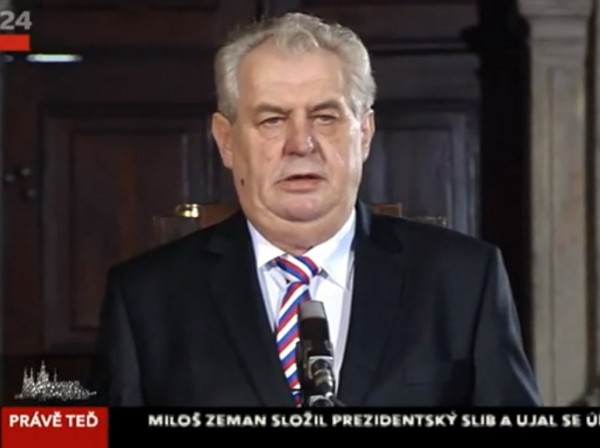 Inaugurace a prezidentský slib Miloše Zemana