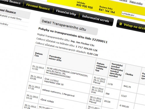 Jsou transparentní účty transparentní?